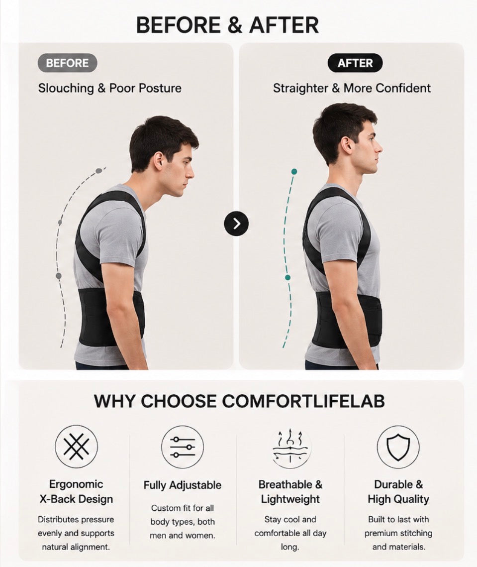 The Posture Essential-Adjustable Posture Corrector For Everyday Comfort